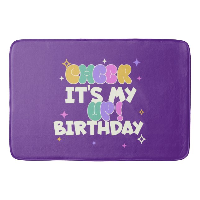 TAPETE DE BANHEIRO DE ANIVERSÁRIO PARA ALEGRAR  (Frente)