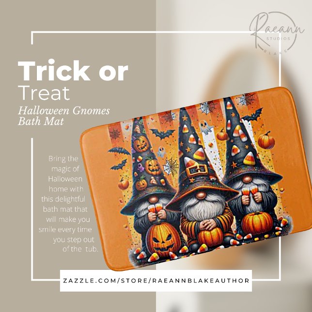 Tapete de Banheiro de Gnomos de Halloween "Trick-o (Criador carregado)