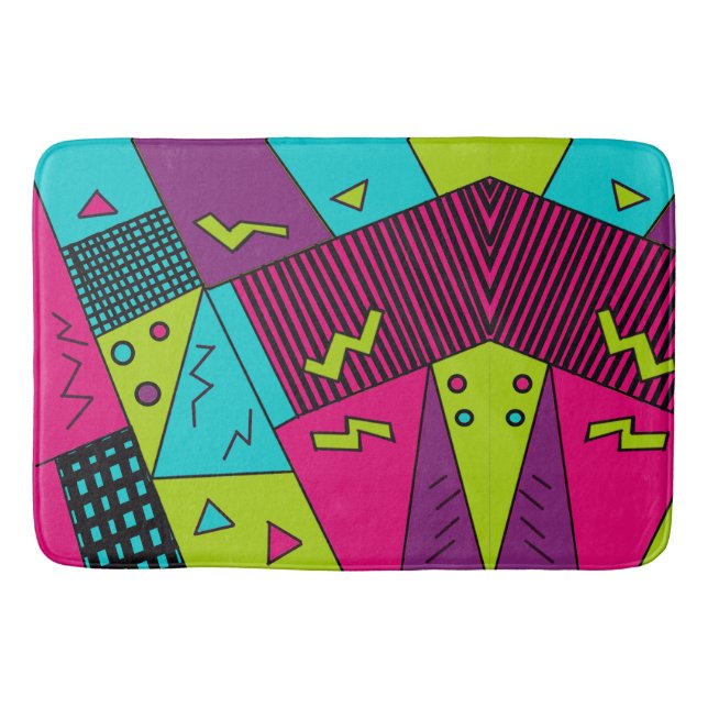 Tapete De Banheiro De volta aos travesseiros retrô dos anos 90 (Frente)