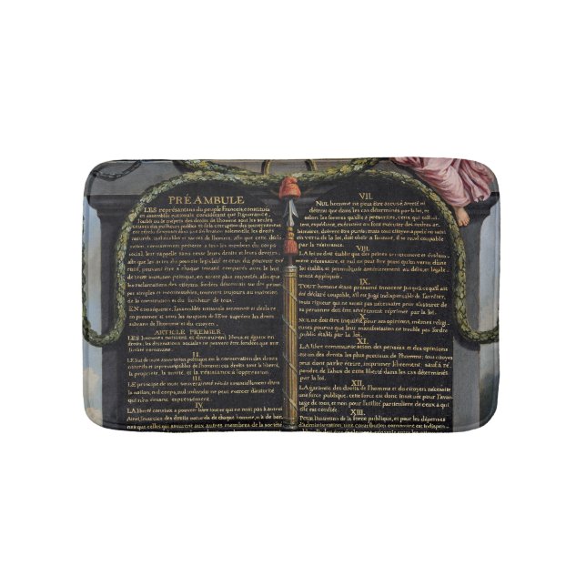 Tapete De Banheiro Declaração dos direitos de homem e de cidadão (frente)