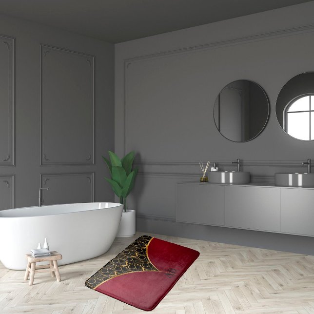 Tapete De Banheiro Deco de Arte Geométrica (Criador carregado)