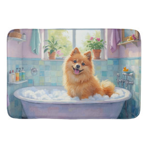Tapete De Banheiro Decoração de Banheiro Fofa com Finnish Lapphund no