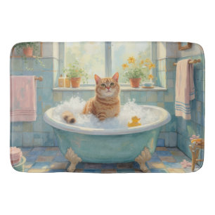 Tapete De Banheiro Decoração de Banho American Shorthair
