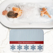 Decoração do floco de neve de inverno com faixas e