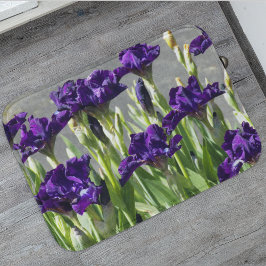 Tapete De Banheiro Deep Purple Irises Floral