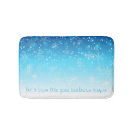 Tapete De Banheiro deixe nevar