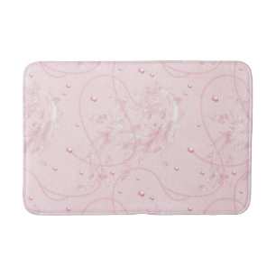 Tapete De Banheiro Delicar Pastel Rosa Pearl Luxúria Bath Mat