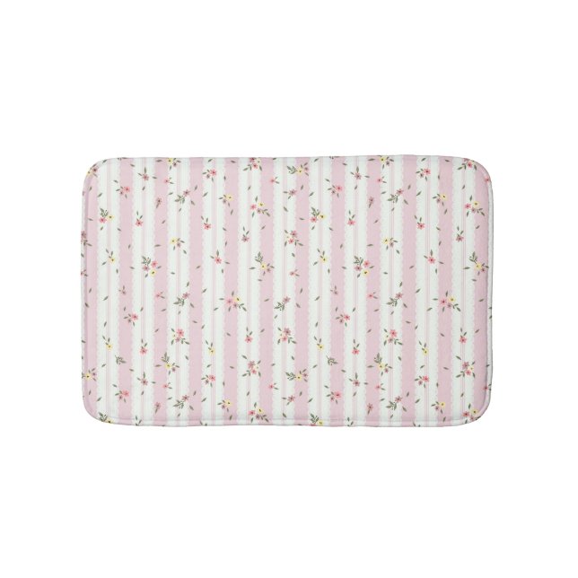 Tapete De Banheiro Delicate Floral Pattern Bath Mat (frente)