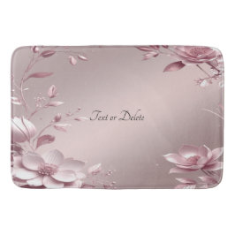 Tapete De Banheiro Delicate Pink Floral Bath Mat