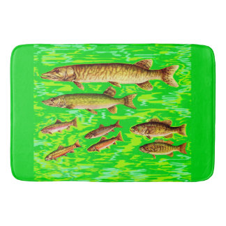 Tapete De Banheiro demasiados peixes no mar