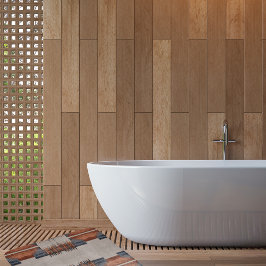 Tapete De Banheiro Denim e Ferrugem Modernos em Taupe