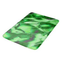 Tapete De Banheiro Desenho de dunas verdes metálicas grossas