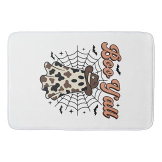 Tapete De Banheiro Desenho de Halloween Fantasma Ocidental Boo Yall