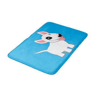 Tapete De Banheiro Desenhos animados bonitos bull terrier
