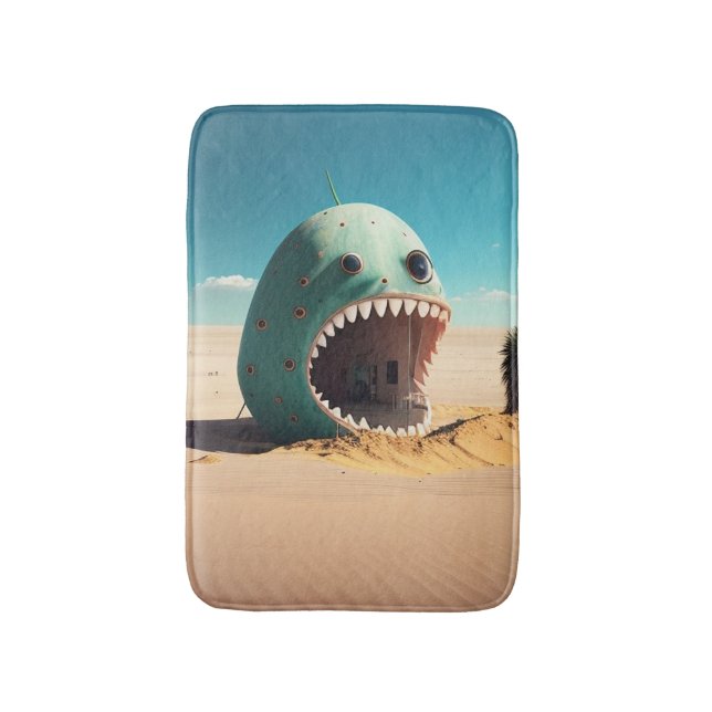 Tapete De Banheiro Desert monster house (Frente Vertical)