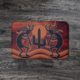 Tapete De Banheiro Desert Sun Cactus Southwest Design Kokopelli