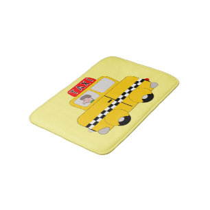 Tapete De Banheiro Design amarelo do táxi