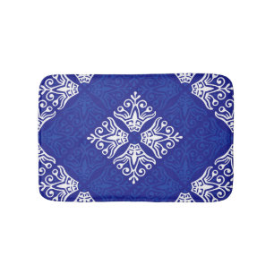 Tapete De Banheiro Design Bandana Azul