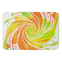 Design de espiral verde e laranja