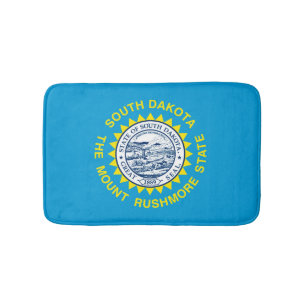 Tapete De Banheiro Design de Sinalizador do Estado da Dakota do Sul