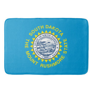 Tapete De Banheiro Design de Sinalizador do Estado da Dakota do Sul