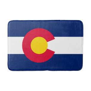 Tapete De Banheiro Design de Sinalizador do Estado do Colorado