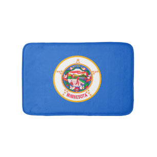 Tapete De Banheiro Design de Sinalizador do Estado do Minnesota