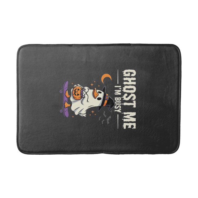 Tapete De Banheiro Design de Skate Halloween Ghost Duck_1 (Frente)
