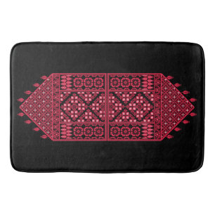 Tapete De Banheiro Design do bordado palestino Tatreez impresso
