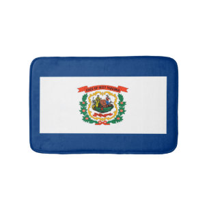Tapete De Banheiro Design do Estado da Virgínia Ocidental
