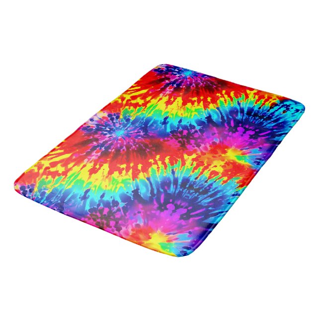 TAPETE DE BANHEIRO DESIGN MODERNO DINÂMICO TIE-DYE (Angulado)