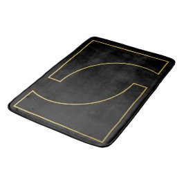 Tapete De Banheiro Design Moderno Elegante Geométrico Falso Dourado