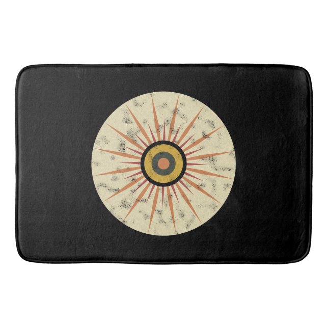 Tapete De Banheiro Design Retro Boho de Explosão Solar (Frente)