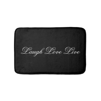 Tapete De Banheiro Designer Floral Mat Com Laugh Love Live