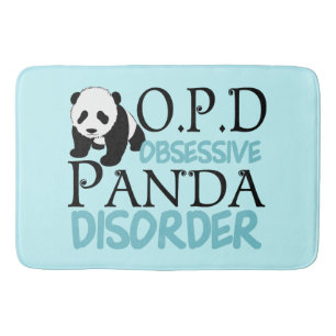 Tapete De Banheiro Desordem obsessiva da panda