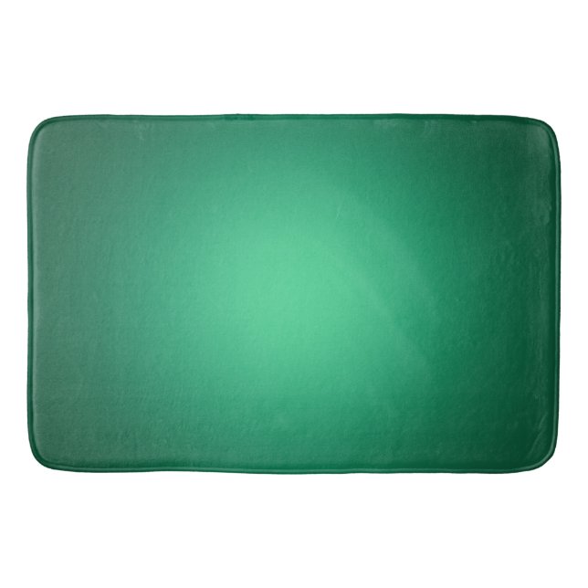 Tapete De Banheiro Destaque branco sobre o verde (Frente)
