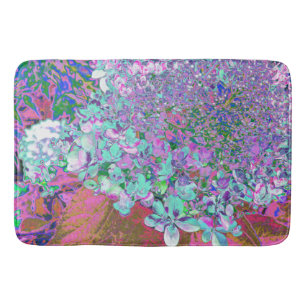 Tapete De Banheiro Detalhe de Aqua Elegante e Hydrangea de luz do Lim