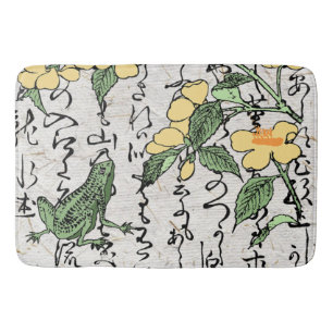 Tapete De Banheiro Deu o Sapo Botânico Japonês do século XVIII