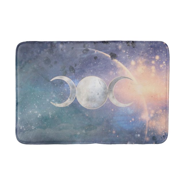 Tapete De Banheiro Deusa Tripla Lua Universo Celestial Moonstone (Frente)