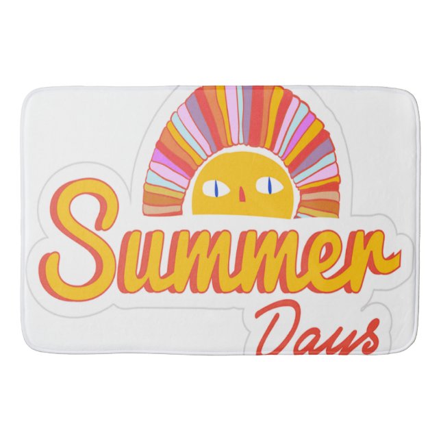 Tapete De Banheiro Dia de verão  (Frente)