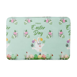 Tapete De Banheiro Dia do felz pascoa - Páscoa Engraçado De Coelhinho