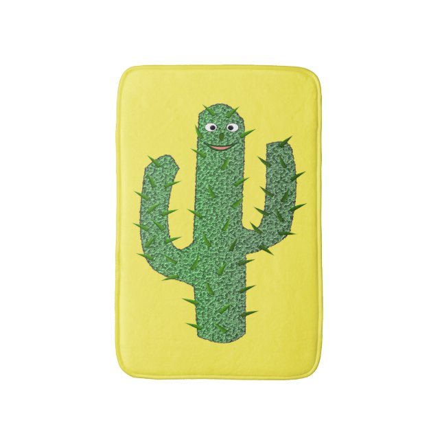 Tapete De Banheiro Dia dos Mortos Felizes Cactus (Frente Vertical)