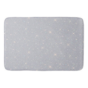 Tapete De Banheiro Diamante Branca de Espumantes de Textura Luminosa