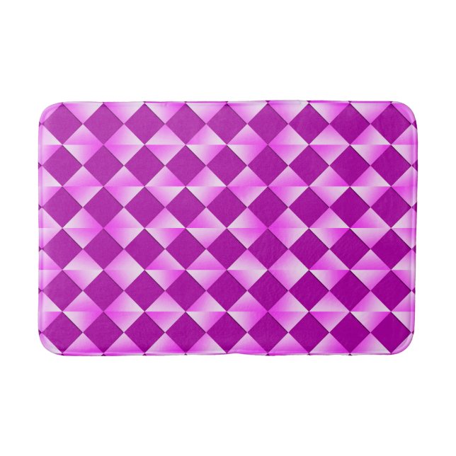 Tapete De Banheiro Diamantes Satin do século médio - violeta e roxo (Frente)