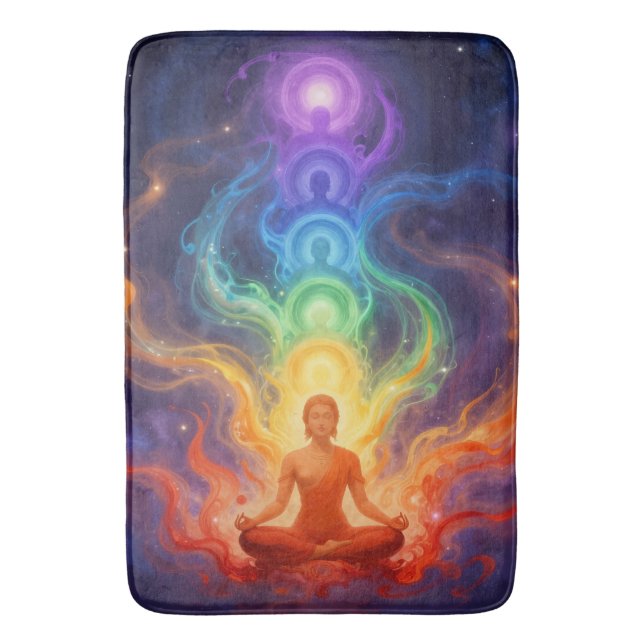 Tapete De Banheiro Die 7 Chakren (Frente Vertical)