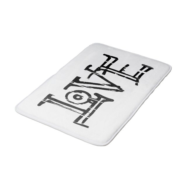 Tapete De Banheiro Digitalização de palavras de amor (Angulado)