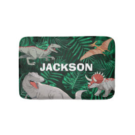Tapete De Banheiro Dinossauro Personalizado para Crianças Dino Juráss