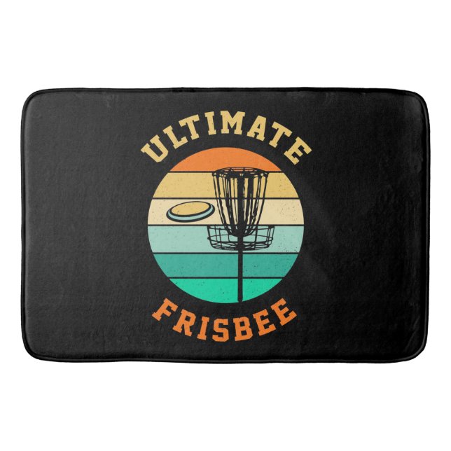 Tapete De Banheiro Disc Golf Ultimate Frisbee (Frente)
