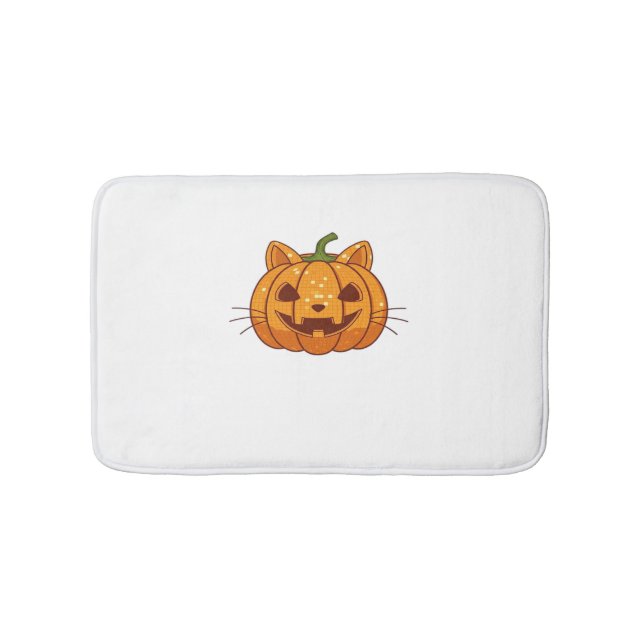 Tapete De Banheiro Disco Cat Jack o'Lantern Classic T-Shirt (frente)