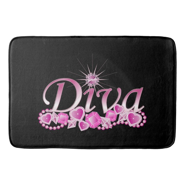 Tapete De Banheiro Diva Bling (Frente)